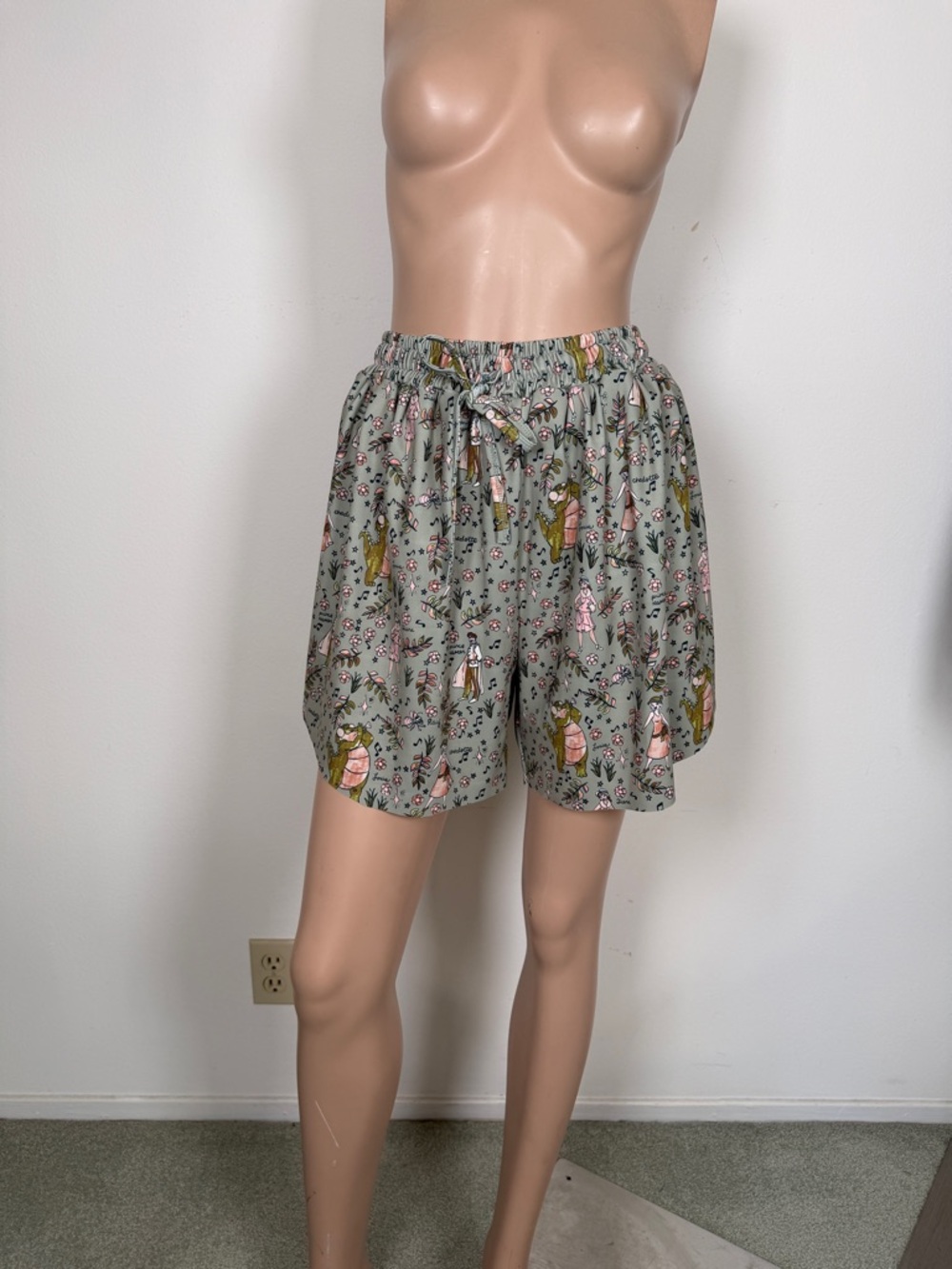 Green Tiana Disney shorts skorts